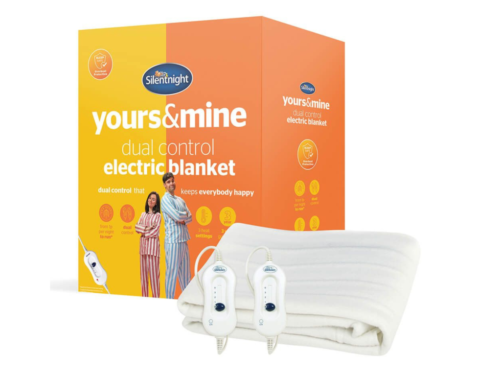 Silentnight Yours & Mine Dual Control Electric Blanket King Size Electric Blanket