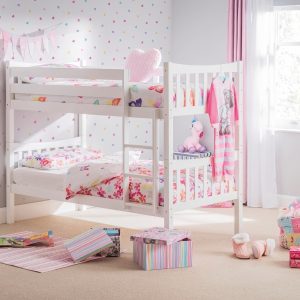 Julian Bowen Zodiac Bunk Bed Single White Bunk Bed | Bed Sava