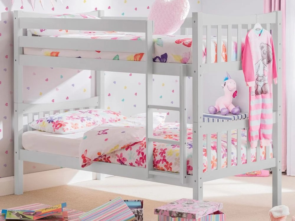 Julian Bowen Zodiac Bunk Bed Single Grey Bunk Bed | Bed Sava