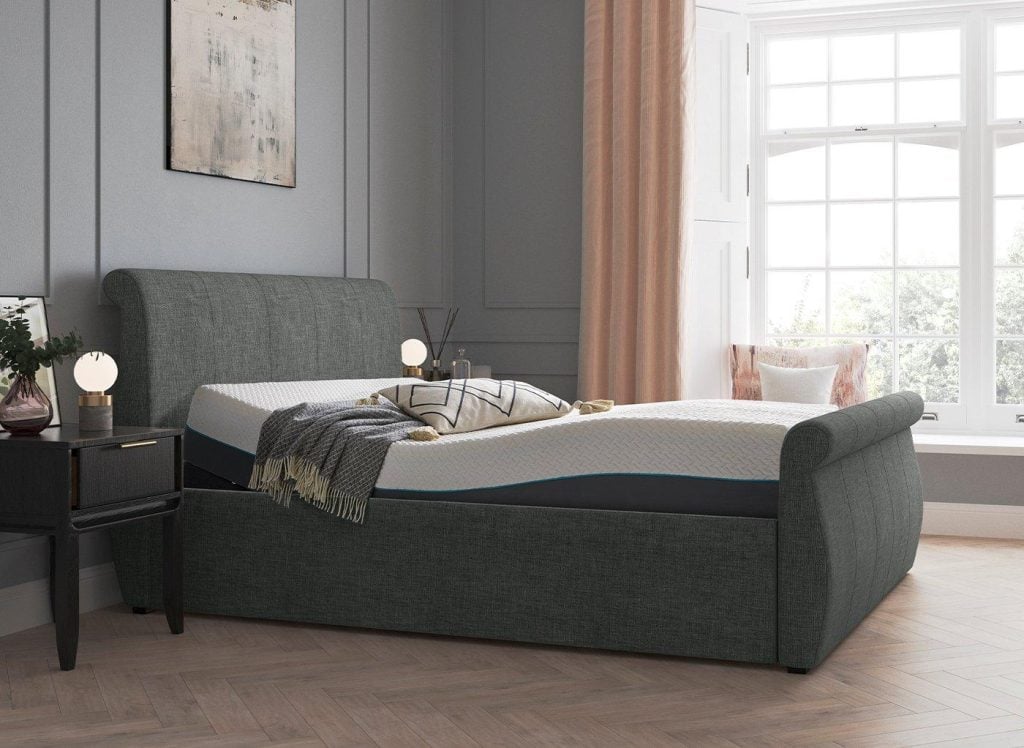 Lucia Sleepmotion Adjustable Upholstered Bed Frame - 5'0 King - Grey