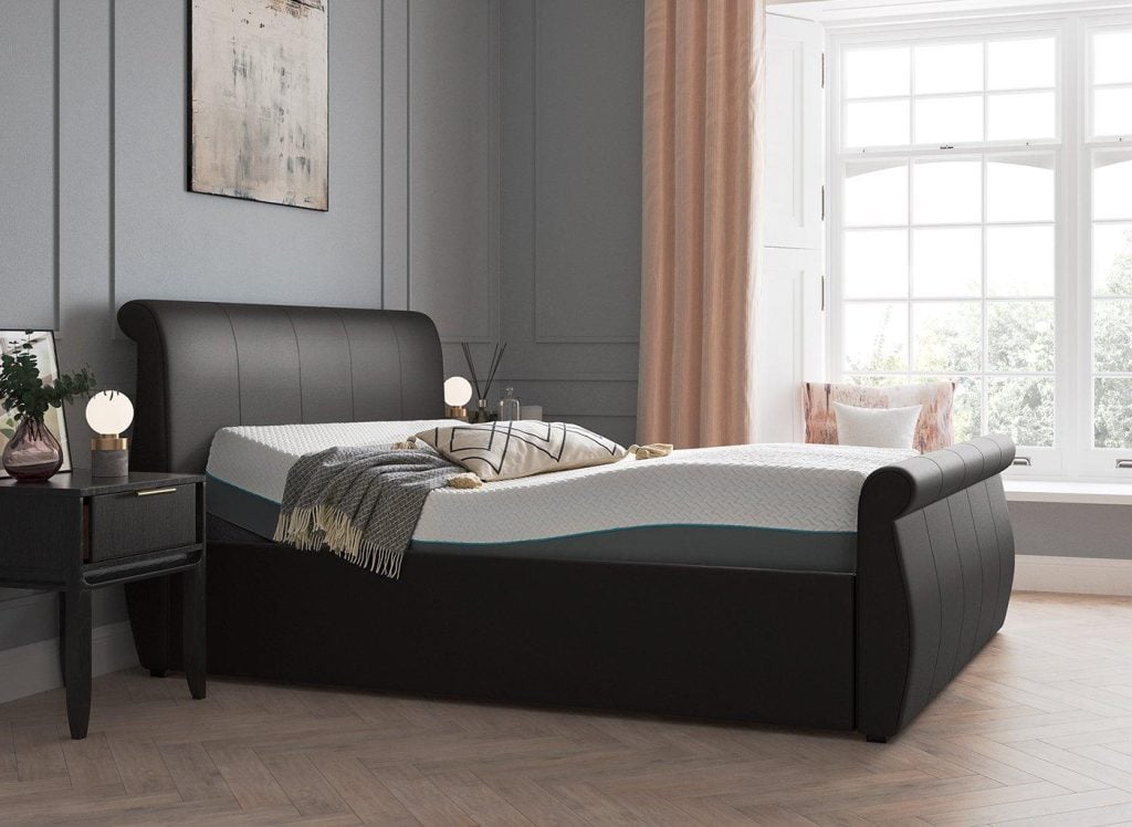 Lucia Sleepmotion Adjustable Upholstered Bed Frame - 5'0 King - Brown