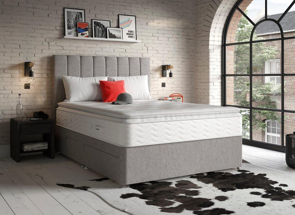 Dream Team Divan Bed Base - 6'0 Super King - Grey