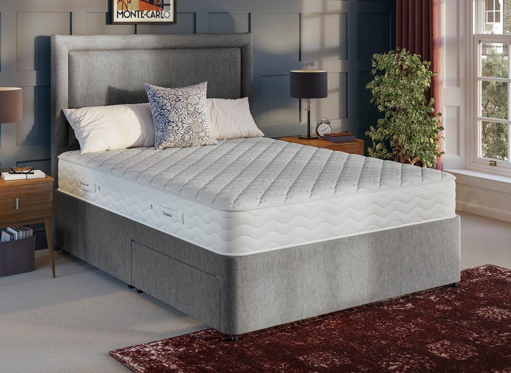 Dream Team Divan Bed Base - 4'6 Double - Grey