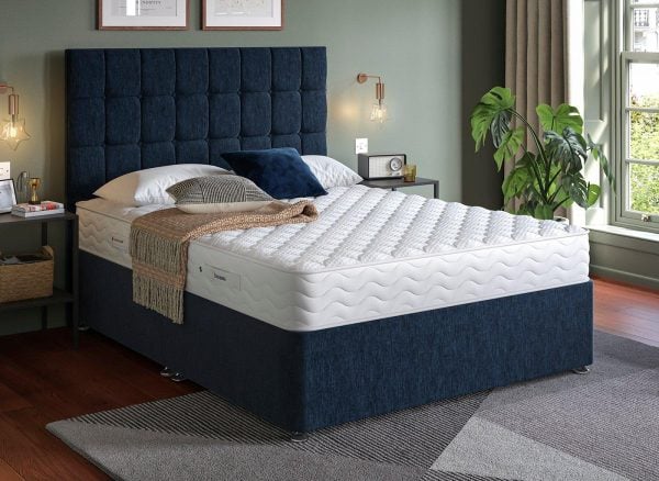 Dream Team Divan Bed Base  50 King  Blue | Bed Sava