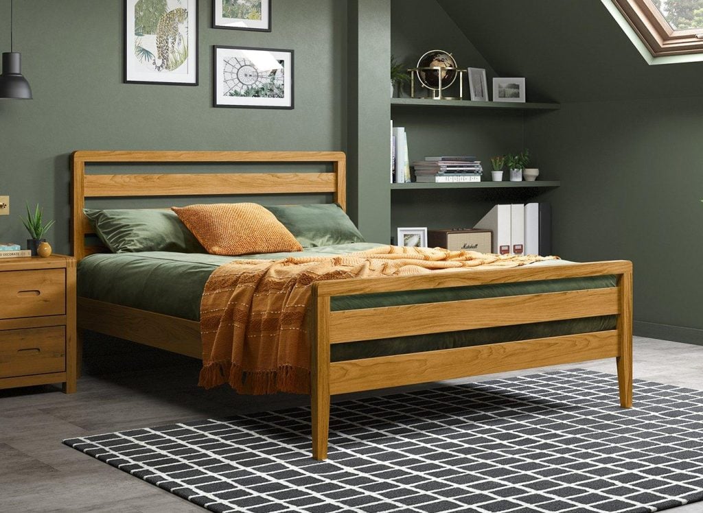 Woodstock Wooden Bed Frame - 5'0 King - Brown