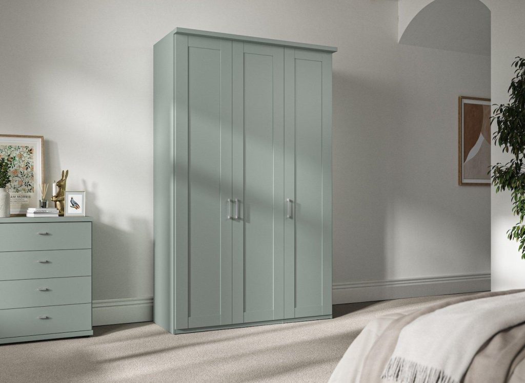 Dover 3-Door Wardrobe - Green