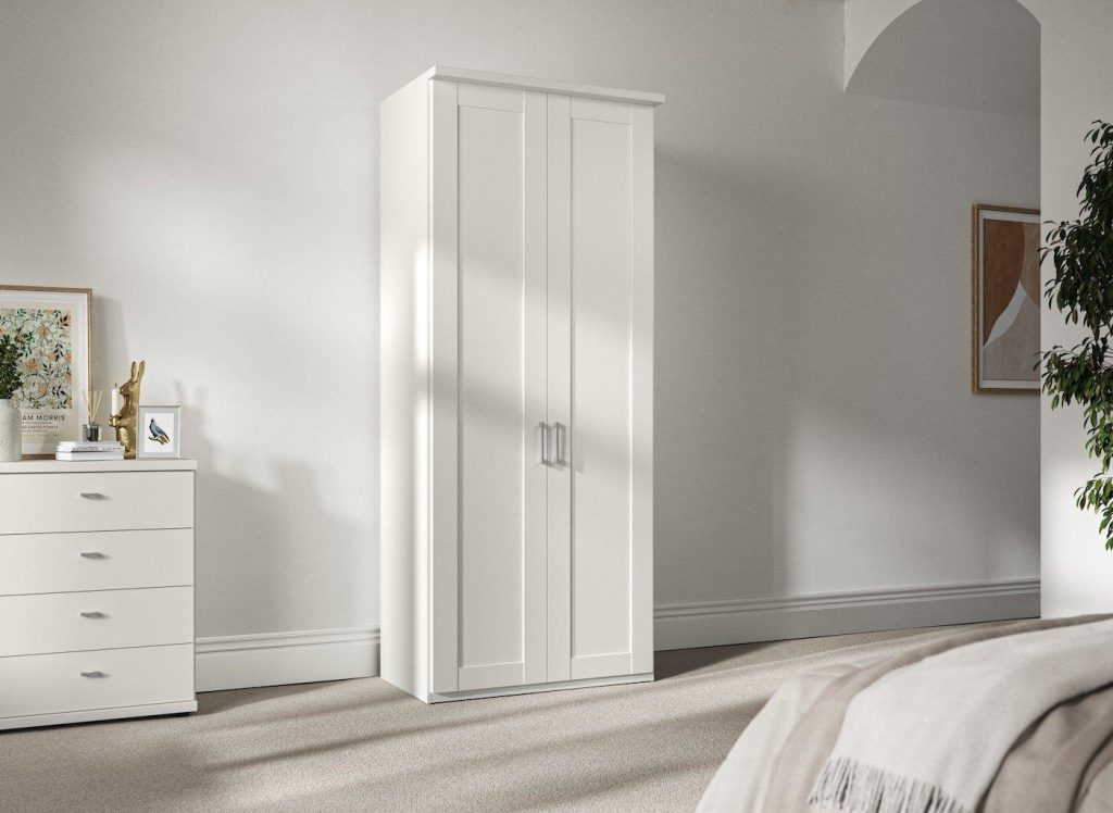Dover 2-Door Wardrobe - White