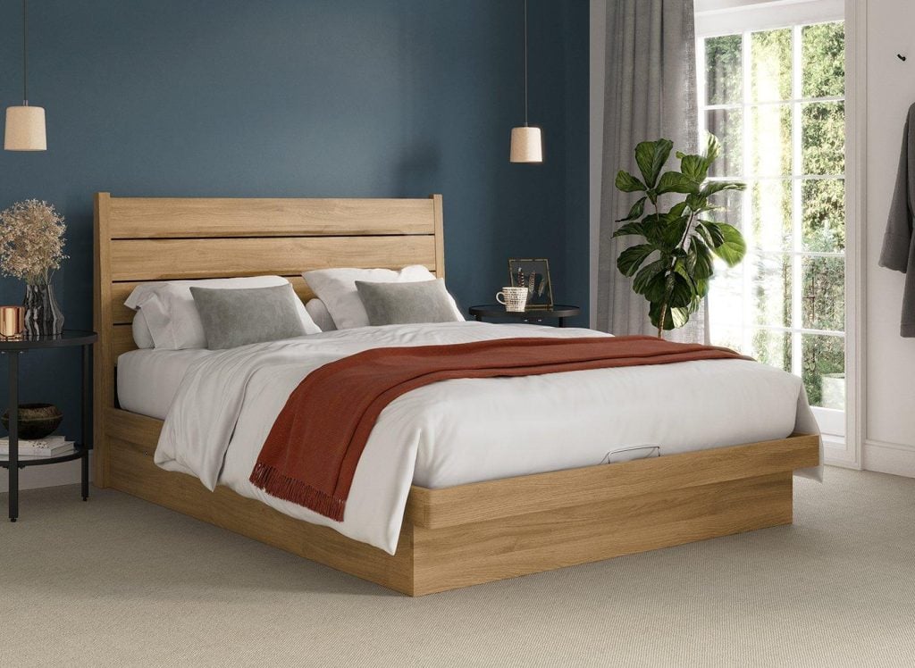 Lodge Platform Ottoman Bed Frame - 5'0 King - Brown