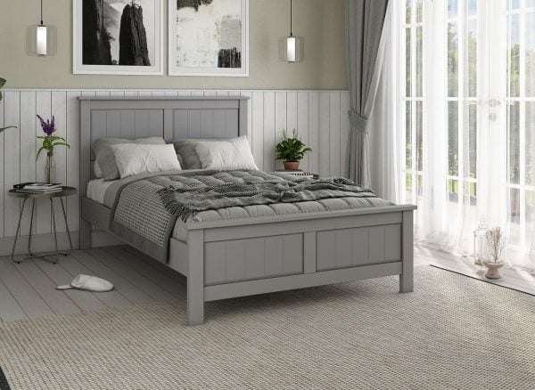 Northwood Wooden Bed Frame  50 King  Grey | Bed Sava