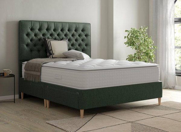 TheraPur® Shallow Divan Base  30 Single  Green | Bed Sava