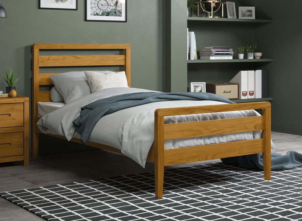 Woodstock Wooden Bed Frame - 3'0 Single - Brown