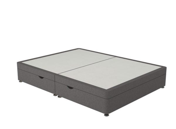 Sleepeezee Contemporary Ottoman Divan Bed Base  46 Double  Grey | Bed Sava
