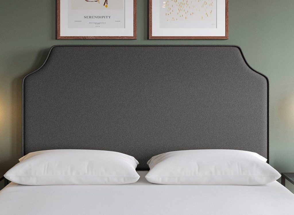 Flaxby Rainton Padded Headboard - 4'6 Double - Grey