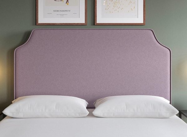 Flaxby Rainton Padded Headboard  46 Double  Purple | Bed Sava