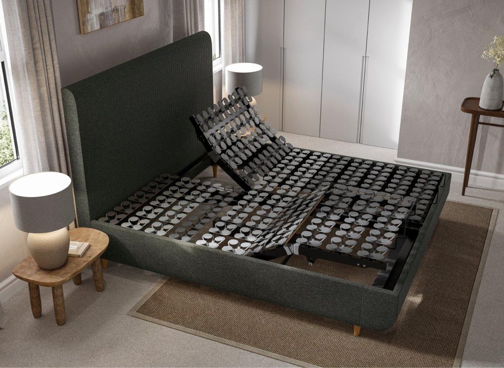TEMPUR Wave Arc Adjustable Bed Frame - 5'0 King - Grey