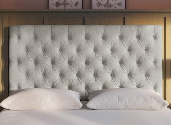 Flaxby Harrogate Headboard  40 Small Double  Cream | Bed Sava