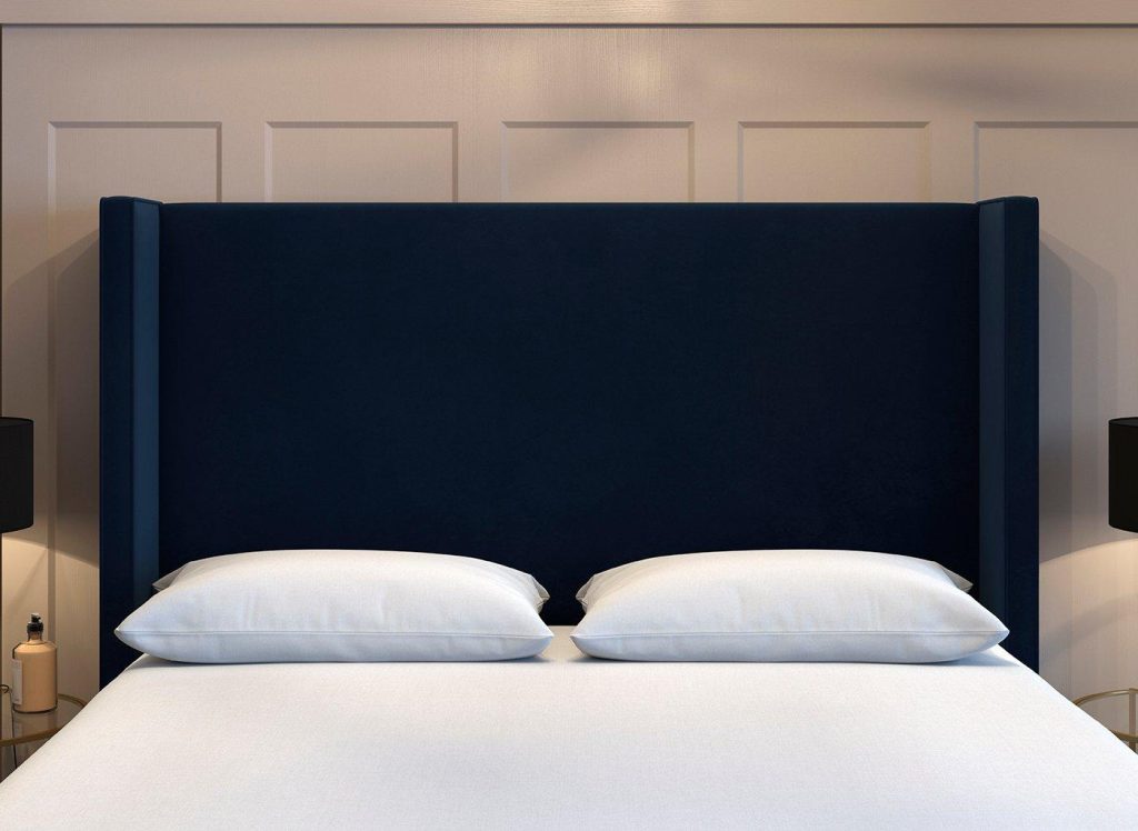 Flaxby Kettlewell Winged Headboard - 6'0 Super King - Blue