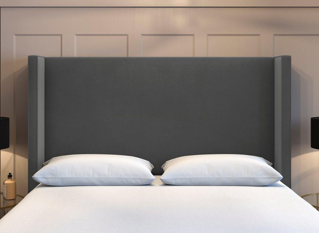 Flaxby Kettlewell Winged Headboard - 6'0 Super King - Grey
