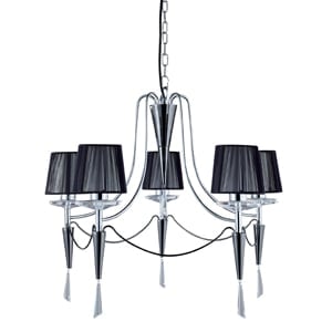 Duchess Stylish Chrome and Black Chrome Light | Bed Sava