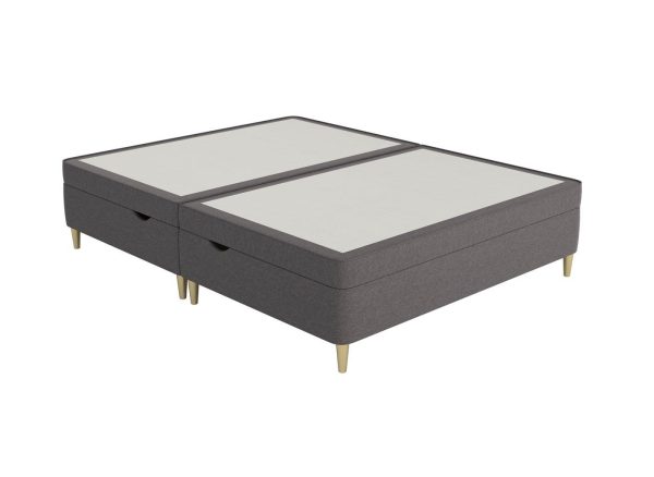 Therapur Slimline Ottoman  46 Double  Grey | Bed Sava