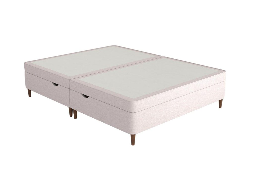 Therapur Slimline Ottoman - 4'6 Double - Silver