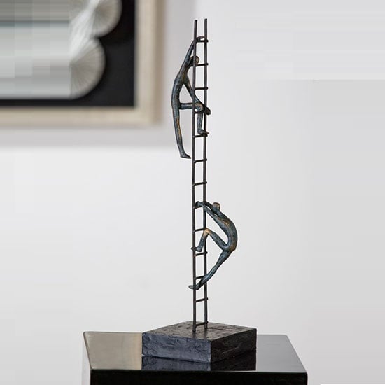 Balance of Power Sculpture In Bronze With Black Base | Bed Sava