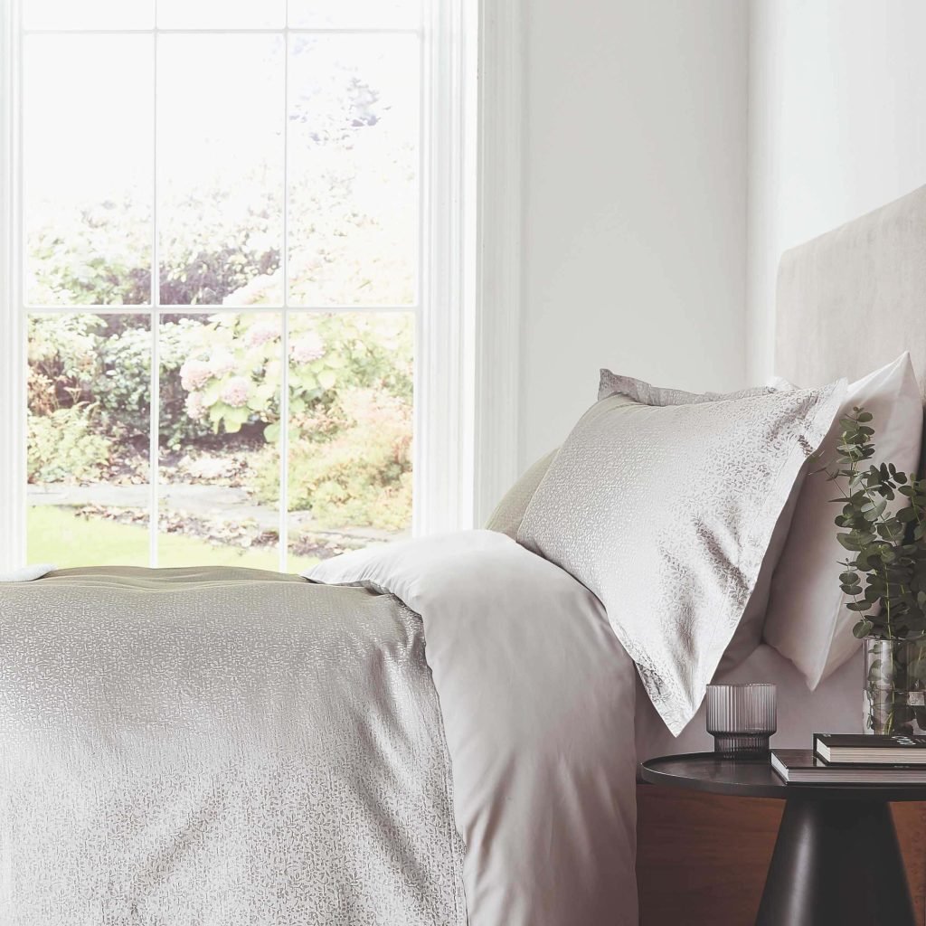 Murmur Meadow Super Kingsize Duvet Cover, Cloud Grey