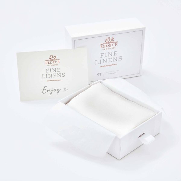 Bedeck of Belfast Fine Linens Silk Standard Pillowcase White | Bed Sava