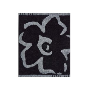 Ted Baker Magnolia Woven Throw Black | Bed Sava