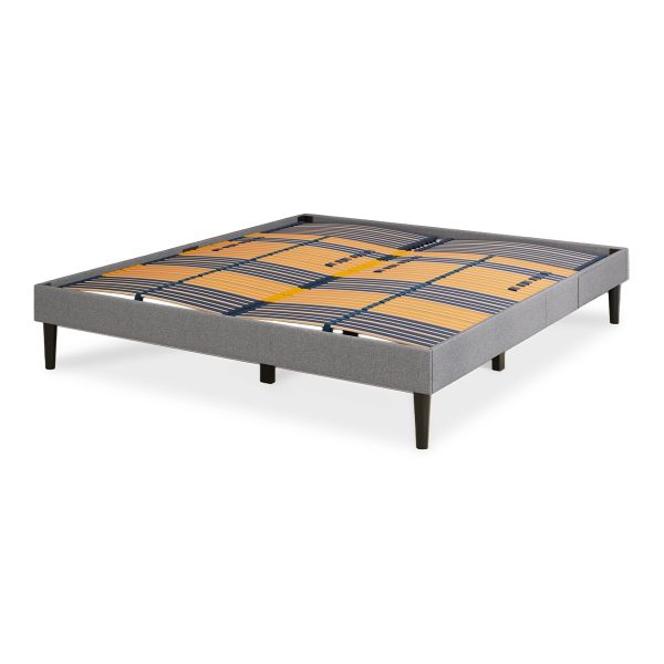 Emma Premium Signature Bed 150×200  Dark Gray  No headboard | Bed Sava