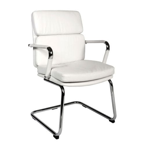 Deco Visitor Retro Eames Style White Chair | Bed Sava