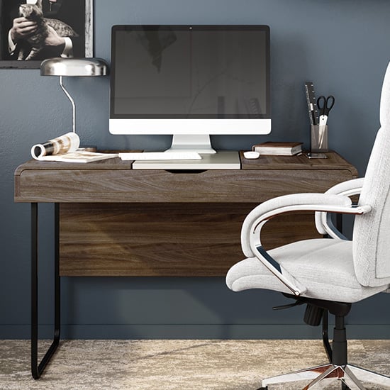 Devizes Wooden Laptop Desk In Walnut | Bed Sava