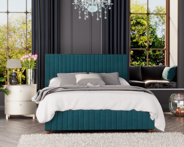 Laurence Llewelyn Bowen Estella Velvet Fabric Ottoman Bed | Bed Sava