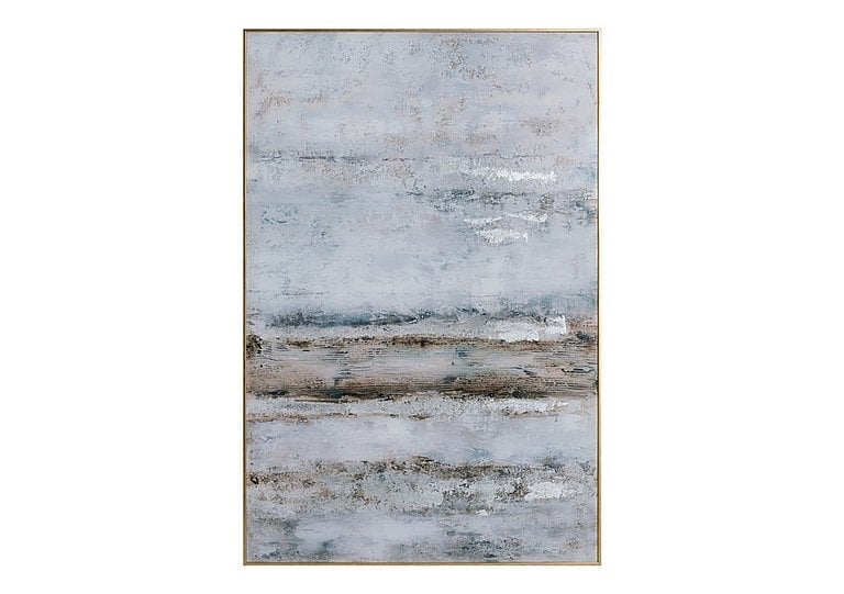 Abstract Glass Silver Picture Frame