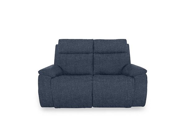 Aero Fabric 2 Seater Power Recliner Sofa with Power Headrests and Heated Seats  Anivia Blue | Bed Sava