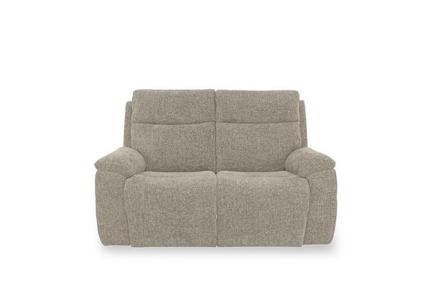 Aero Fabric 2 Seater Power Recliner Sofa with Power Headrests and Heated Seats  Hopsack Linen | Bed Sava