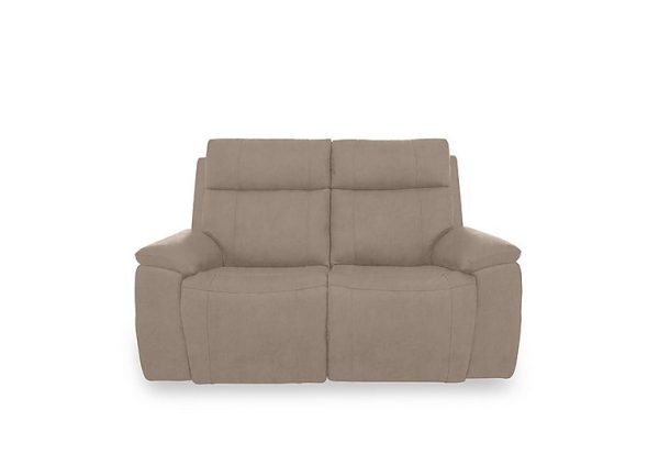 Aero Fabric 2 Seater Power Recliner Sofa with Power Headrests and Heated Seats  Manhattan Nutmeg | Bed Sava