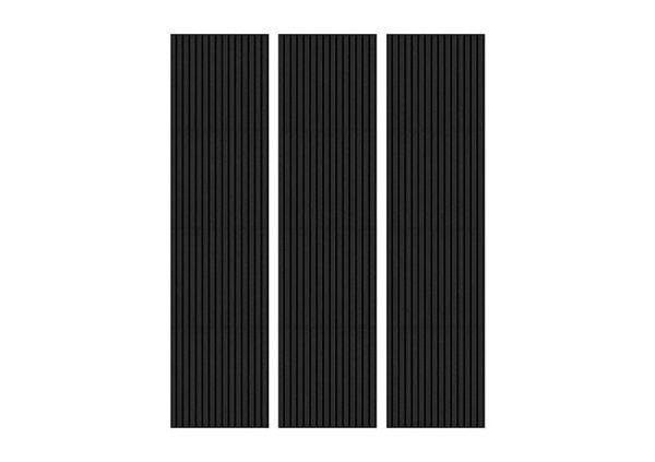Set of 3 Acoustic Wall Panels  Dark Grey | Bed Sava