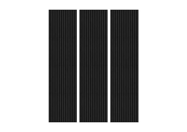 Set of 3 Acoustic Wall Panels - Dark Grey