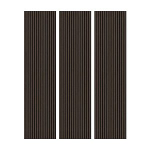 Set of 3 Acoustic Wall Panels  Dark Oak | Bed Sava