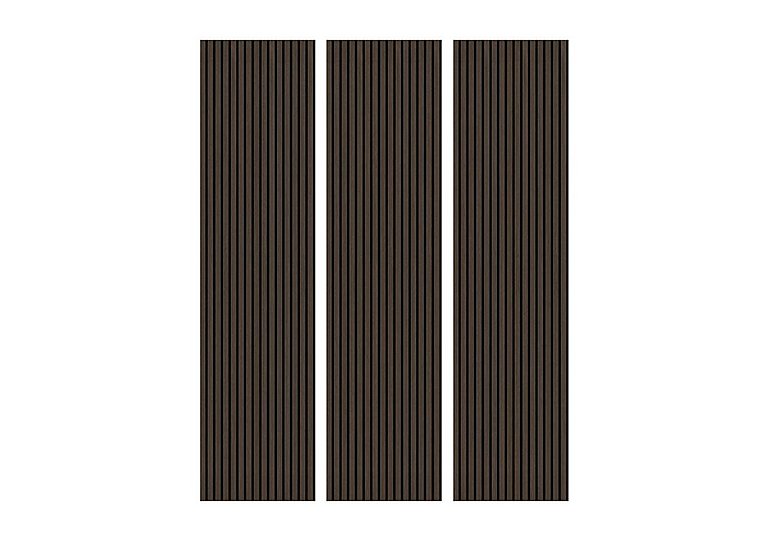 Set of 3 Acoustic Wall Panels - Dark Oak