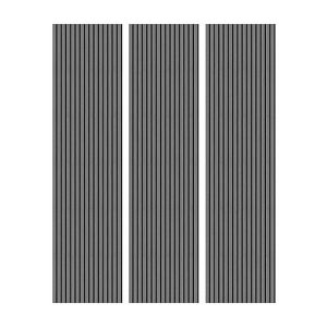 Set of 3 Acoustic Wall Panels  Light Grey | Bed Sava