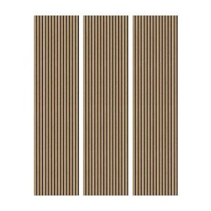 Set of 3 Acoustic Wall Panels  Natural Oak | Bed Sava