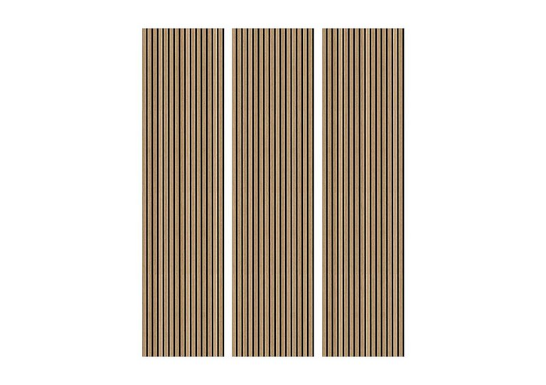 Set of 3 Acoustic Wall Panels - Natural Oak