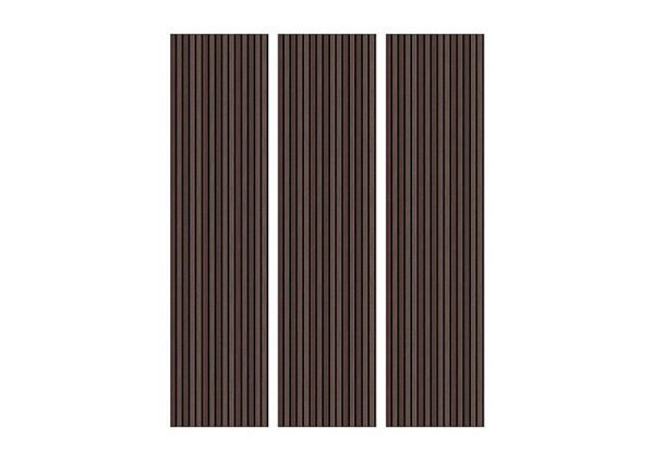 Set of 3 Acoustic Wall Panels  Walnut | Bed Sava