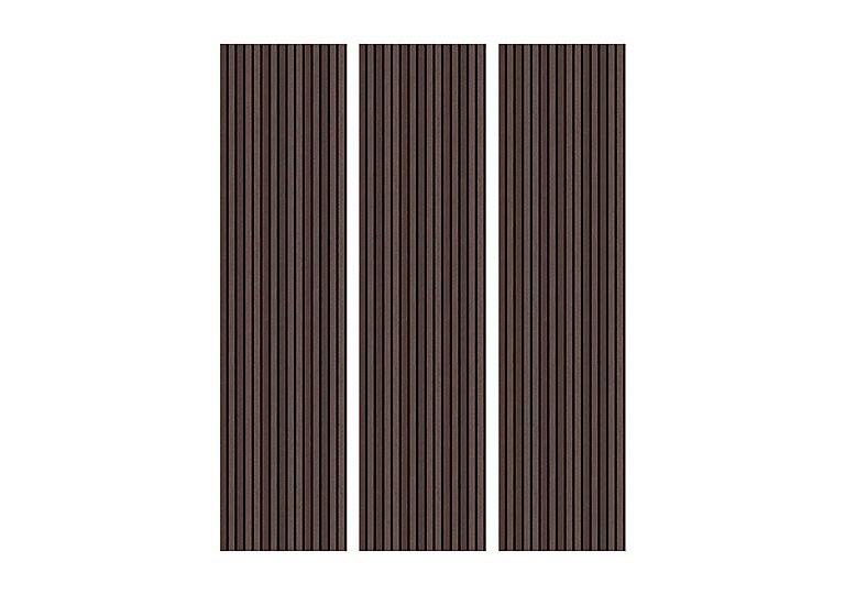 Set of 3 Acoustic Wall Panels - Walnut