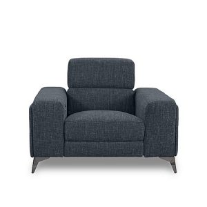 Action Fabric Power Recliner Armchair  Halifax Charcoal | Bed Sava