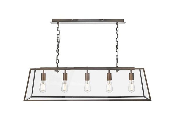 Academy 5 Light Bar Pendant  Antique Cooper | Bed Sava