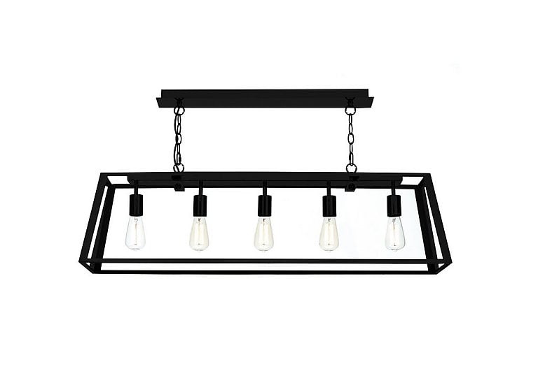 Academy 5 Light Bar Pendant - Black