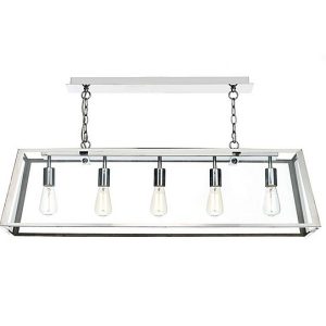 Academy 5 Light Bar Pendant  Stainless Steel | Bed Sava